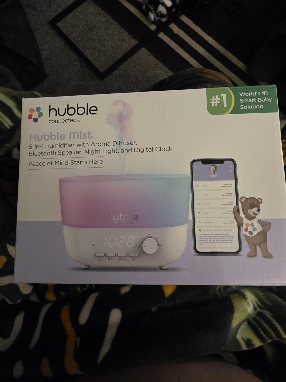Hubble Mist 5-in-1 Humidifier Aroma Diffuser - Lavender Gradient
